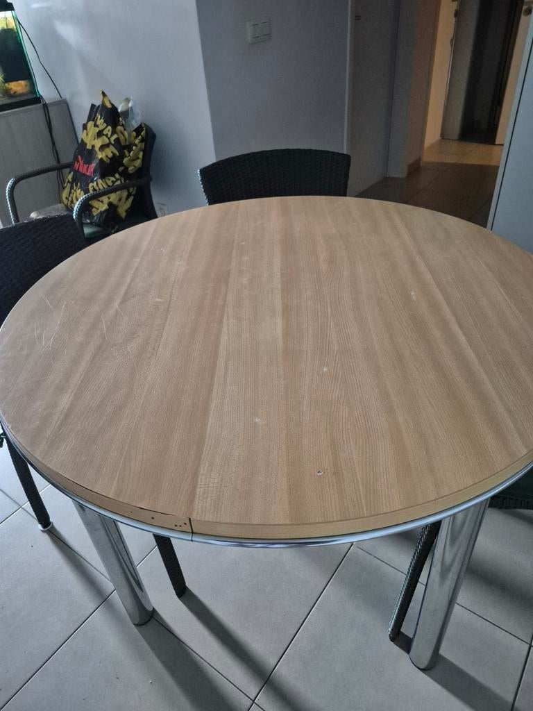 Eettafel met 4 stoelen, Ophalen