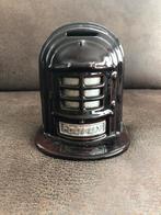 Ancienne tirelire publicitaire Fobrux en fonte emaillée, Collections, Tirelires, Enlèvement ou Envoi, Comme neuf