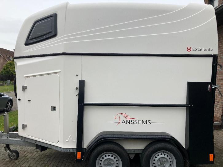 Paardentrailer ANSSEMS, Dieren en Toebehoren, Paarden en Pony's | Trailers en Aanhangwagens, Zo goed als nieuw, 2-paards trailer