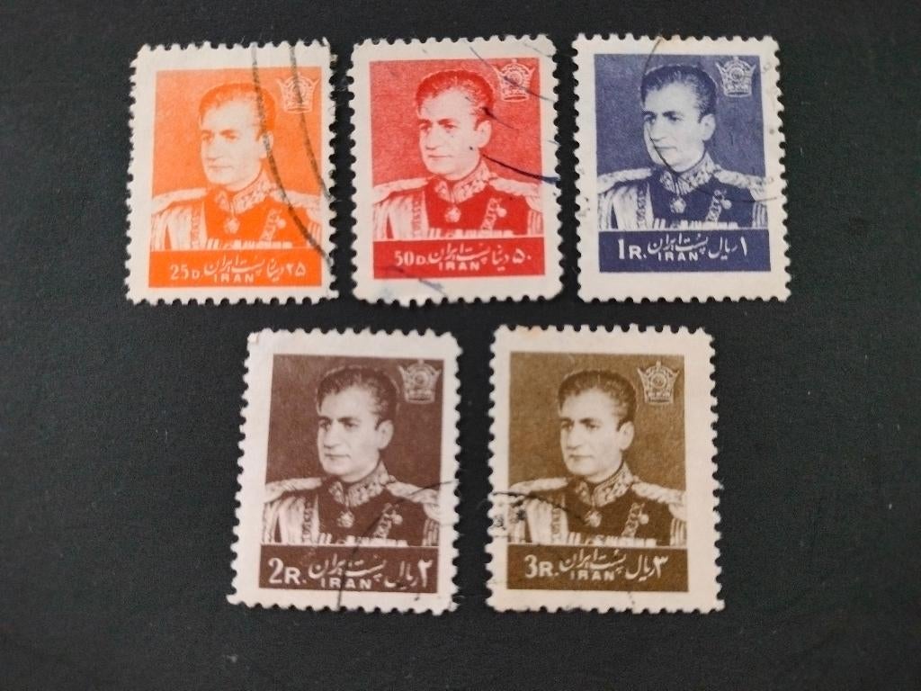 Iran 1961/63 - Shah M. Reza Pahlavi (typographie différente), Envoi, Affranchi, Moyen-Orient