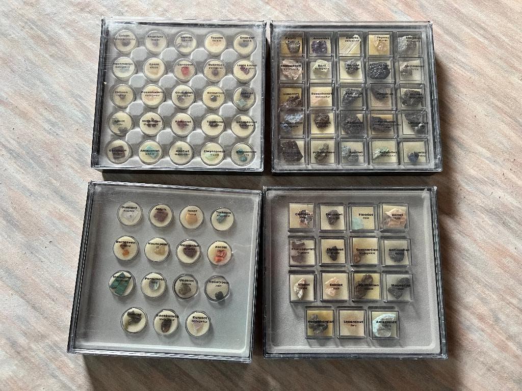 Verzameling edelstenen (met bijhorende documentatie-map), Ophalen of Verzenden