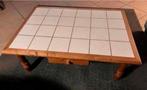 Table basse en carrelage blanc avec 1 toboggan en bois, Enlèvement ou Envoi, Utilisé
