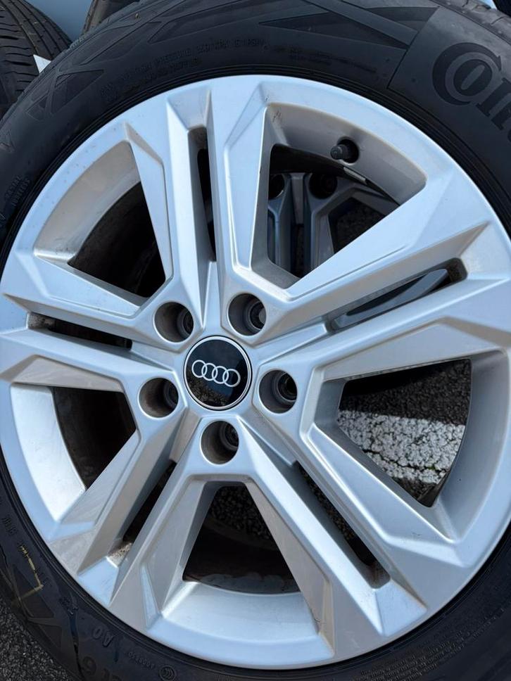 Originele Audi velgen met Continental zomer banden (17 inch), Auto-onderdelen, Banden en Velgen, Banden en Velgen, Zomerbanden