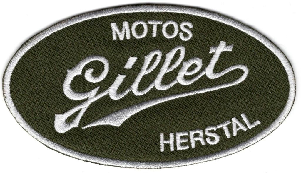 Motos Gillet Herstal stoffen opstrijk patch embleem, Motoren, Verzenden, Nieuw