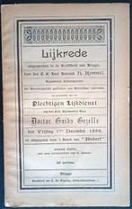 Lijkrede...lijkdienst GUIDO GEZELLE 1 december 1899., Ophalen of Verzenden