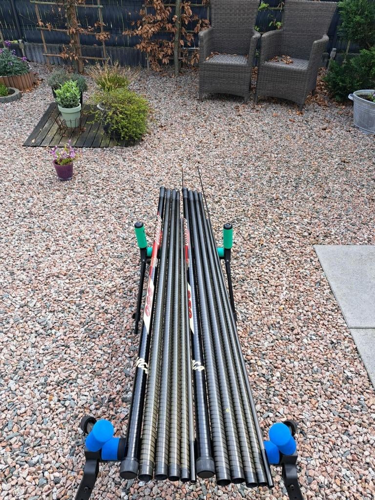 Twee Ofensivo hengels met extension, Watersport en Boten, Hengelsport | Witvissen, Ophalen, Gebruikt, Vislijn