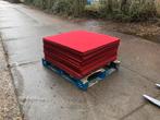 Carrelage de moquette rouge de 25 m2/sol du terrain, Enlèvement