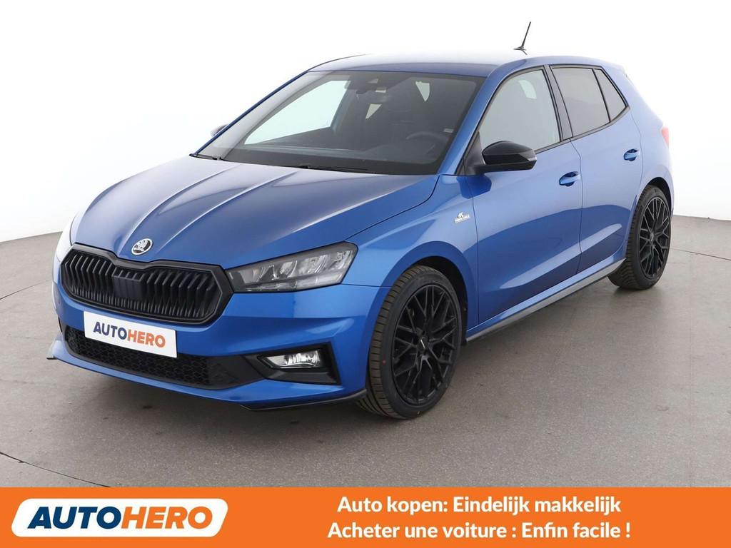 Skoda Fabia 1.5 TSI ACT Monte Carlo (bj 2023, automaat), Auto's, Skoda, Te koop, Fabia, ABS, Airbags, Airconditioning, Android Auto