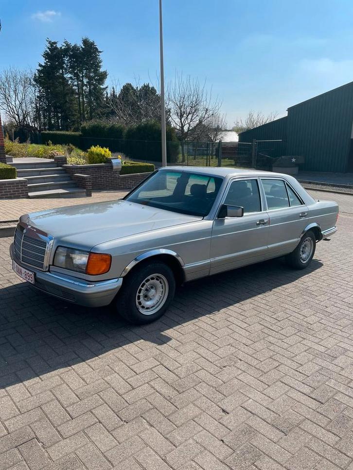 Mercedes 280se, Auto's, Mercedes-Benz, Particulier, S-Klasse, Benzine, Berline, 5 deurs, Automaat, Zilver of Grijs, Zwart, Leder