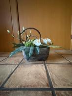 Namaak bloemstuk inclusief pot., Ophalen, Gebruikt