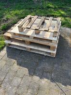 Gratis vier houten palletten, Ophalen, Gebruikt, Pallet