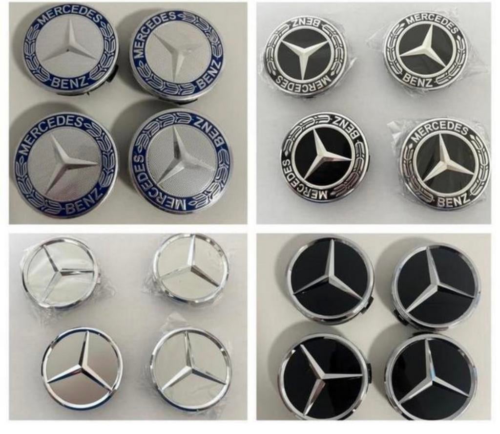 Mercedes benz wieldoppen per set inclusief gratis verzending, Auto diversen, Wieldoppen, Verzenden, Nieuw