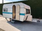 Caravan met 4-5 zitplaatsen van 750 kg, Caravans en Kamperen, Overige merken, Standaardzit, Openslaande ramen, 75 kg