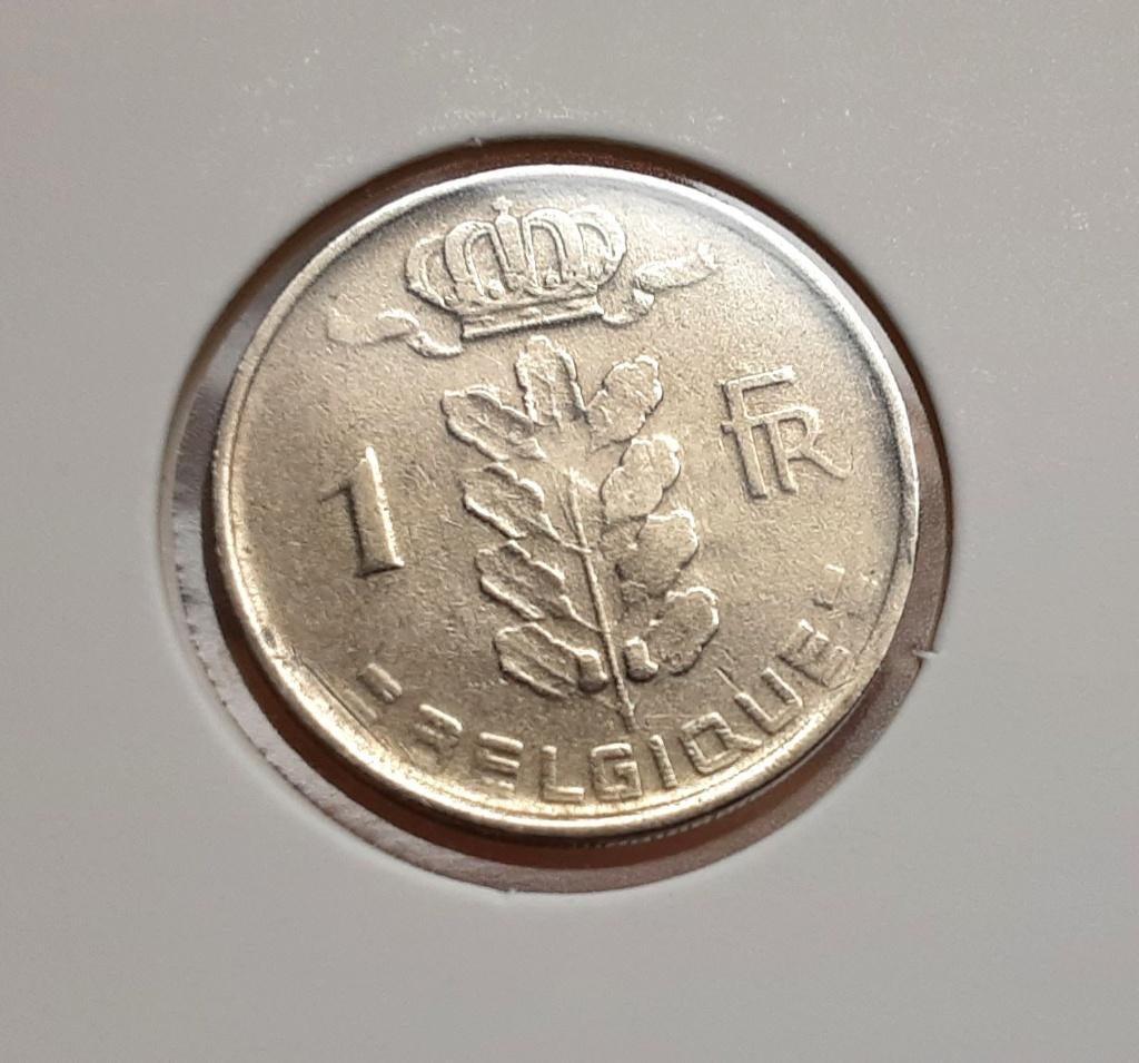 België – 1 frank – 1958 fr. (Ref 079)., Ophalen of Verzenden, Losse munt