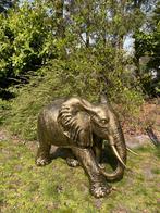 Olifant brons, tuin, babykamer, dierentuin 100cm, Tuin en Terras, Ophalen, Nieuw, Kunststof, Dierenbeeld