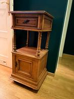 Table de nuit en chêne massif – style rustique, Maison & Meubles, Enlèvement, Comme neuf, Bois