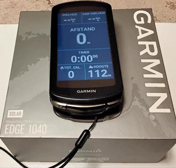 Garmin edge 1040 solar zgan, Fietsen en Brommers, Fietsaccessoires | Fietscomputers, Zo goed als nieuw, Draadloos, GPS, Ophalen