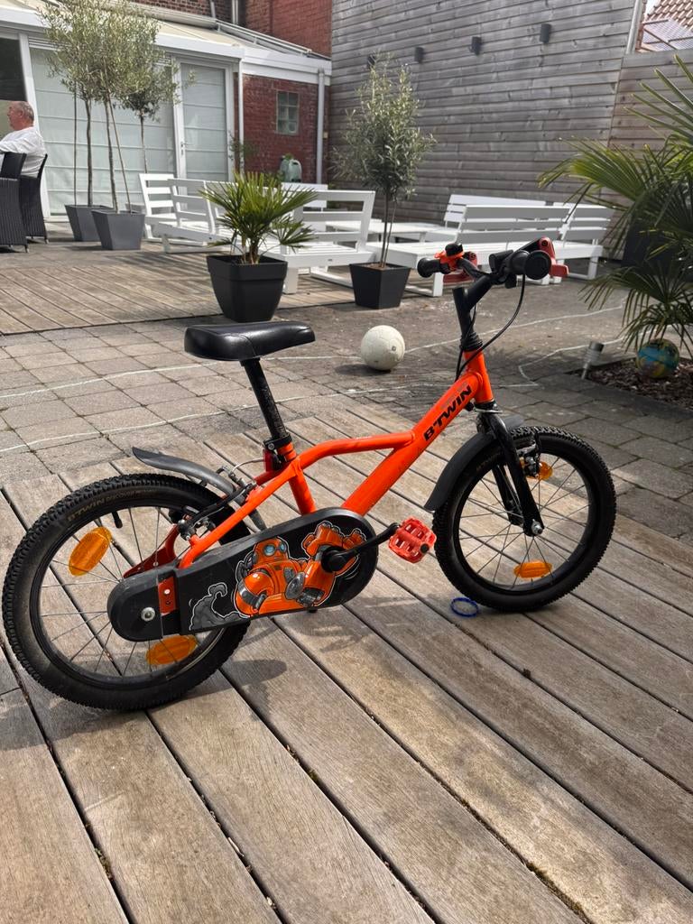 Jongensfiets 4-5-6 j, Vélos & Vélomoteurs, Vélos | Vélos pliables, Autres marques, 16 à 18 pouces, Enlèvement, Utilisé