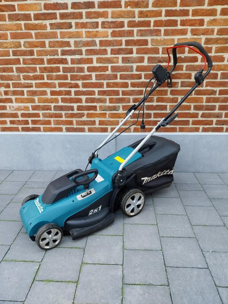Elektrische grasmaaier, Jardin & Terrasse, Tondeuses à gazon, Comme neuf, Enlèvement, Makita, Bac de ramassage