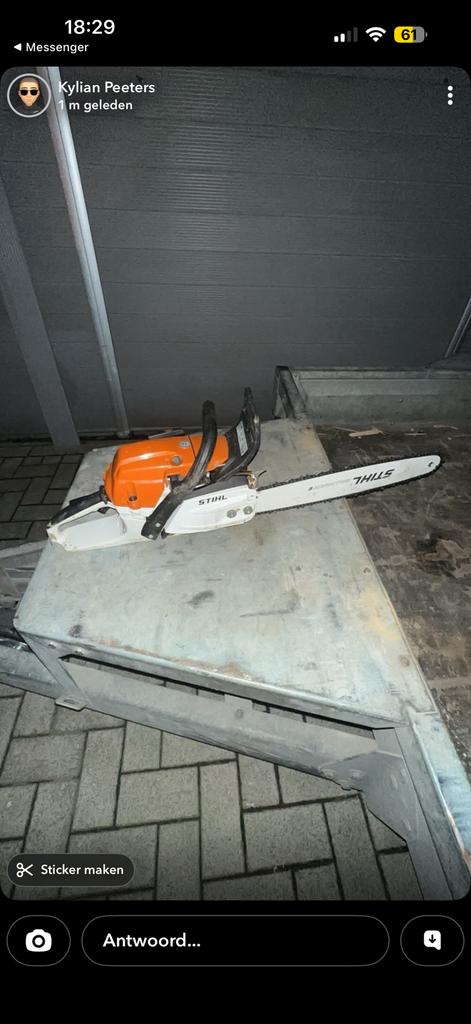 Kettingzagen, Ophalen, Zo goed als nieuw