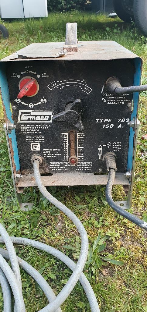 Ermaco laspost type 709 – 150A, Bricolage & Construction, Outillage | Soudeuses, Utilisé, Électrodes, 150 à 250 ampères, Enlèvement