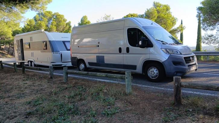 Caravane Prestige 650 Hobby., Caravanes & Camping, Caravanes, Particulier, Hobby, Grand lit, Poêle, Réfrigérateur, Auvent, Mover