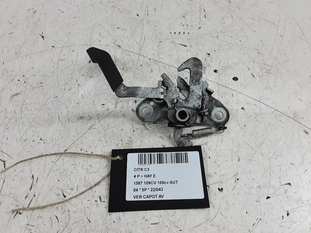 SERRURE CAPOT Citroën C3 (FC / FL / FT) (01-2001/12-2012), Citroën, Mevr. I. Hauben, Utilisé, Rue de l'Espoir 34 34
4030  GRIVEGNÉE, BE