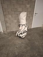 Mooie witte lederen golftas PING met ping sing 2 Clubs, Ophalen, Ping