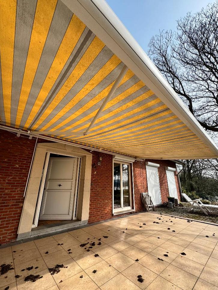 Auvent électrique - cassette, Jardin & Terrasse, Protection solaire, Utilisé, Store à projection, 300 cm ou plus, 450 cm ou plus