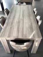 Table salle à manger  avec 6 chaises similicuir, 75 cm ou plus, 150 à 200 cm, Enlèvement, Utilisé