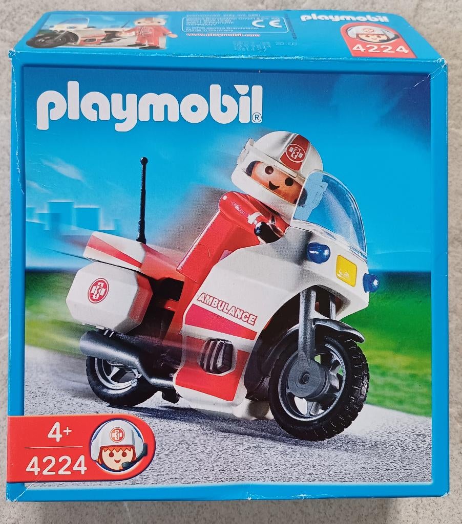 Playmobil ambulance motor - 4224, Ophalen, Nieuw, Complete set