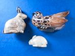 vogel en 2 konijnen, handwerk, beeldjes en netsuke, Antiek en Kunst, Kunst | Niet-Westerse kunst, Ophalen of Verzenden