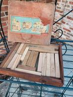 vintage houten bouwblokkenset uit de jaren 1920, Antiek en Kunst, Ophalen