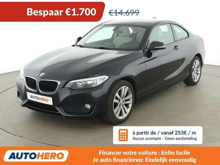 BMW 2 Serie 218 218i Advantage, Autos, BMW, Achat, Série 2, ABS, Airbags, Air conditionné, Bluetooth, Ordinateur de bord, Verrouillage central