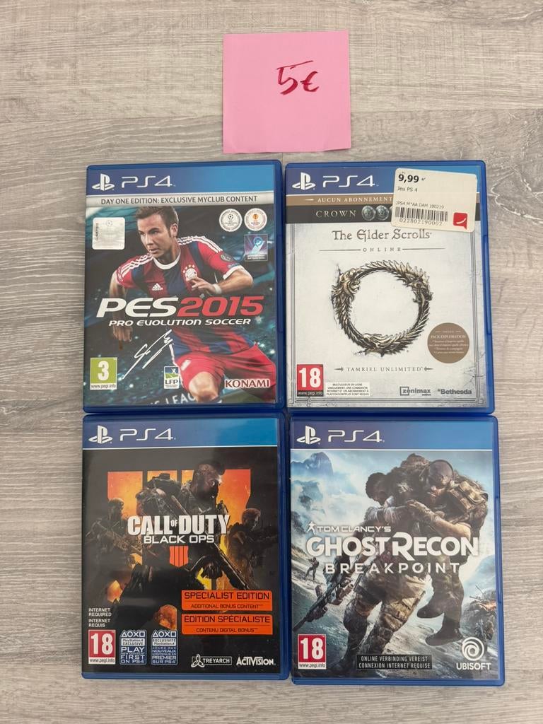 Jeux PS4 - Playstation 4, Consoles de jeu & Jeux vidéo, Enlèvement, Utilisé