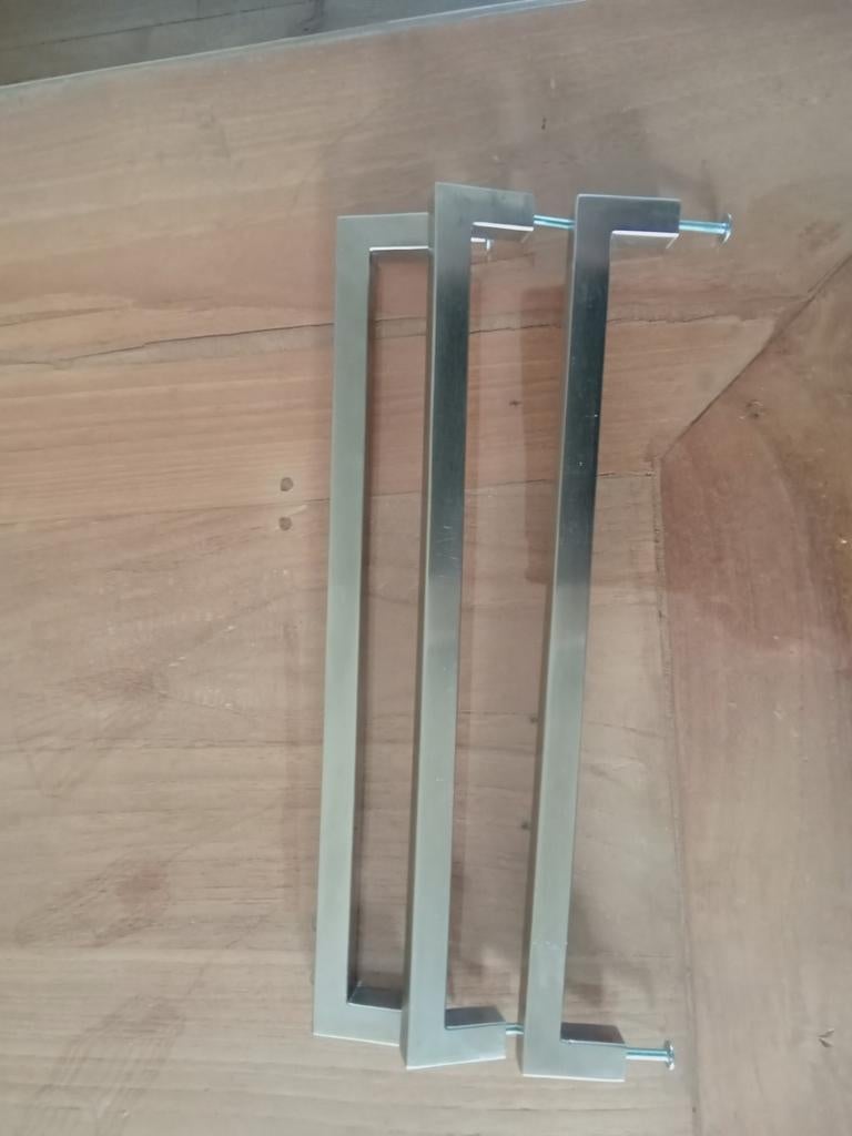 3 inox handvaten 33cm  breed, Ophalen of Verzenden, Inox