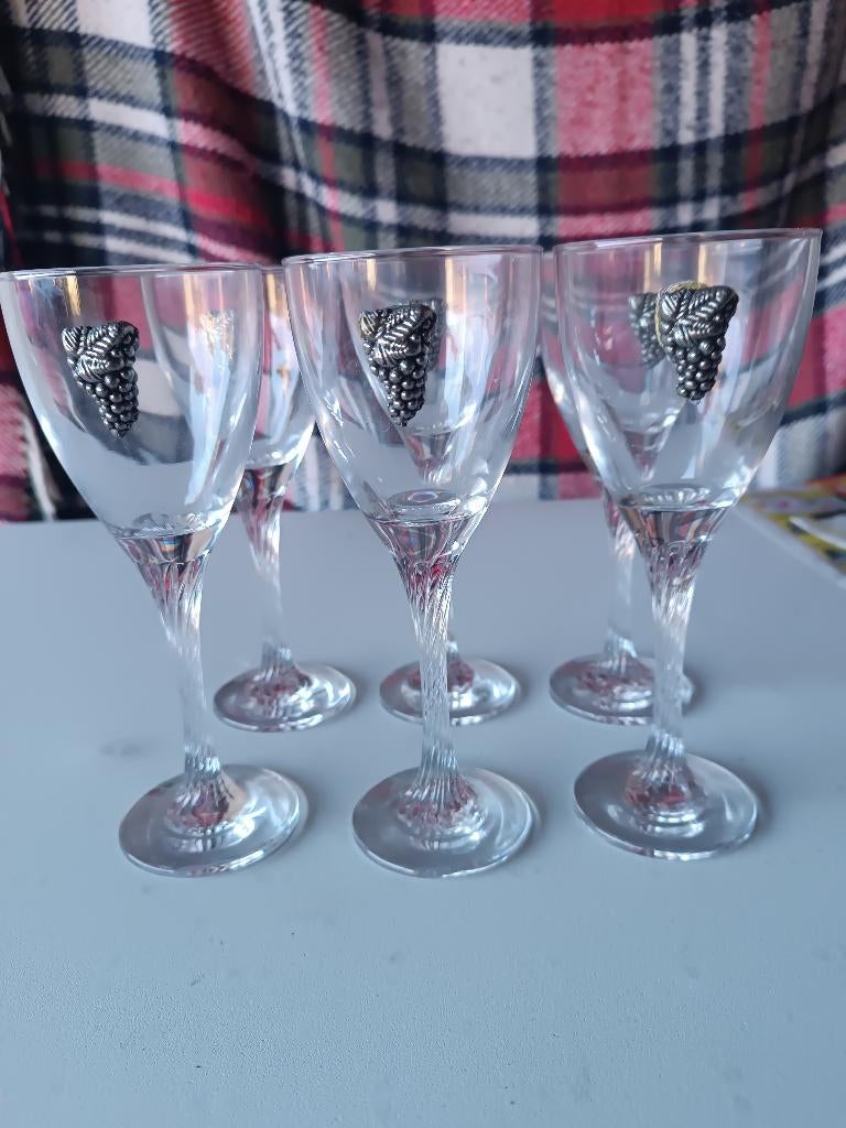 A vendre 6 verres plus 5 verres, Verzamelen, Glas en Drinkglazen, Gebruikt, Overige typen, Ophalen