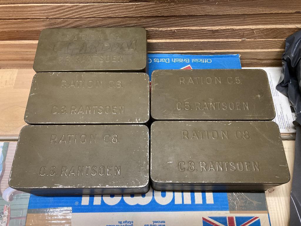 Militaria - Boîtes de rationnement, Collections, Enlèvement