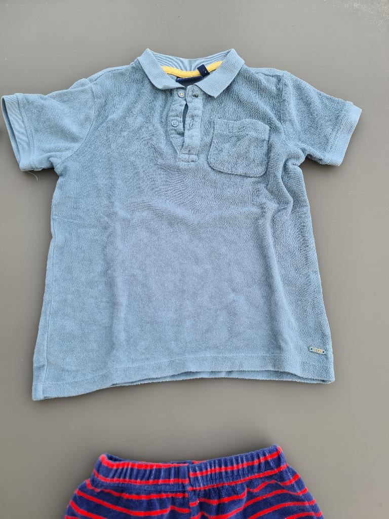blauwe polo, t-shirt, Maya, 110, Enfants & Bébés, Vêtements enfant | Taille 110, Enlèvement, Comme neuf