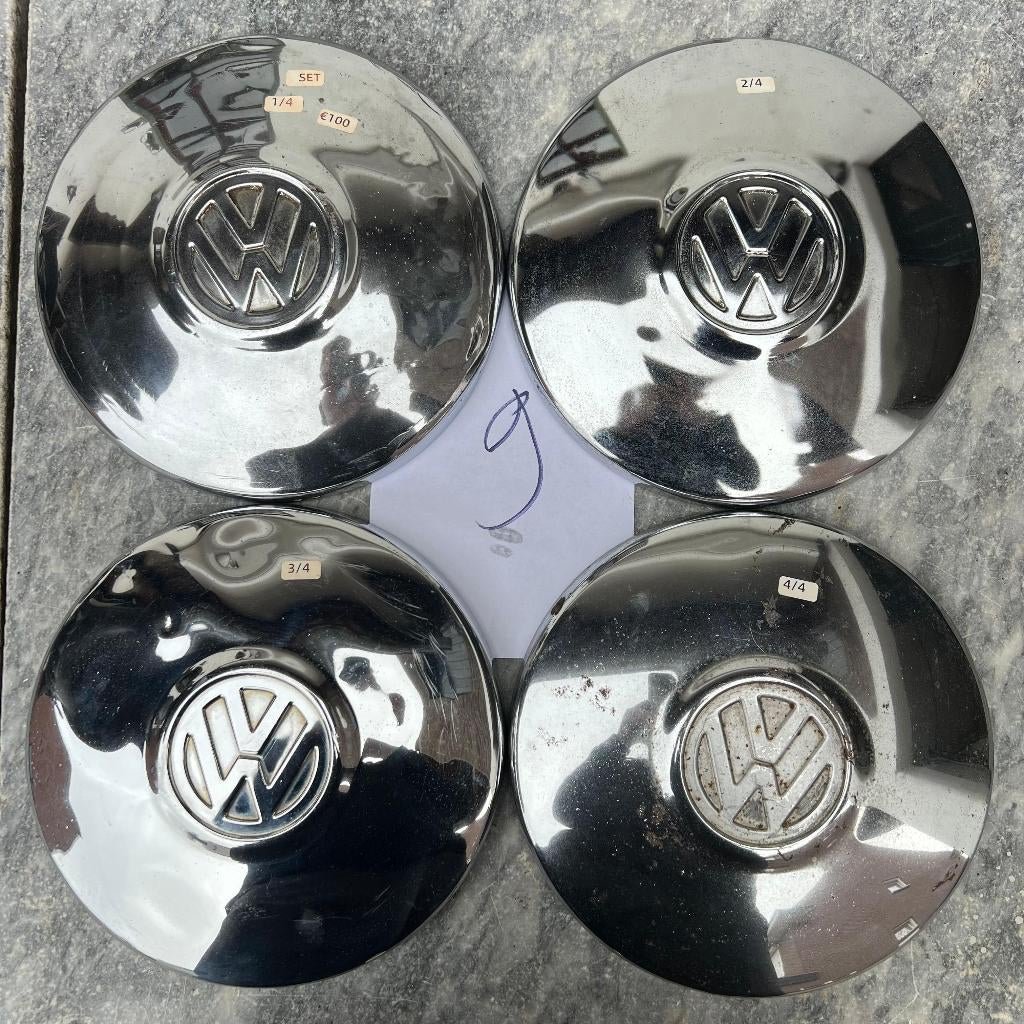 VW Chromen Wieldop 4x130 Kever KG T14 1968->, Auto diversen, Auto-accessoires, Gebruikt, Ophalen of Verzenden