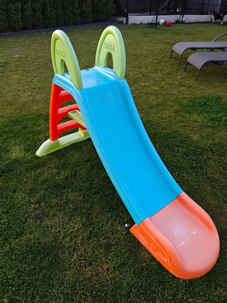 Feber glijbaan met tuinslangaansluiting, Ophalen, Glijbaan