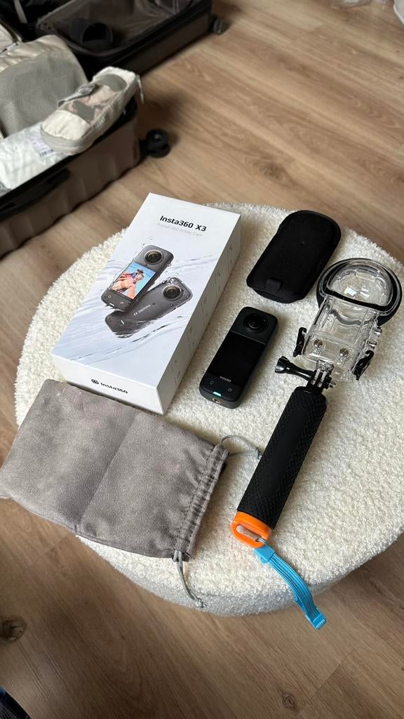 Insta 360 X3 + accessories, Audio, Tv en Foto, Actiecamera's, Zo goed als nieuw, Ophalen