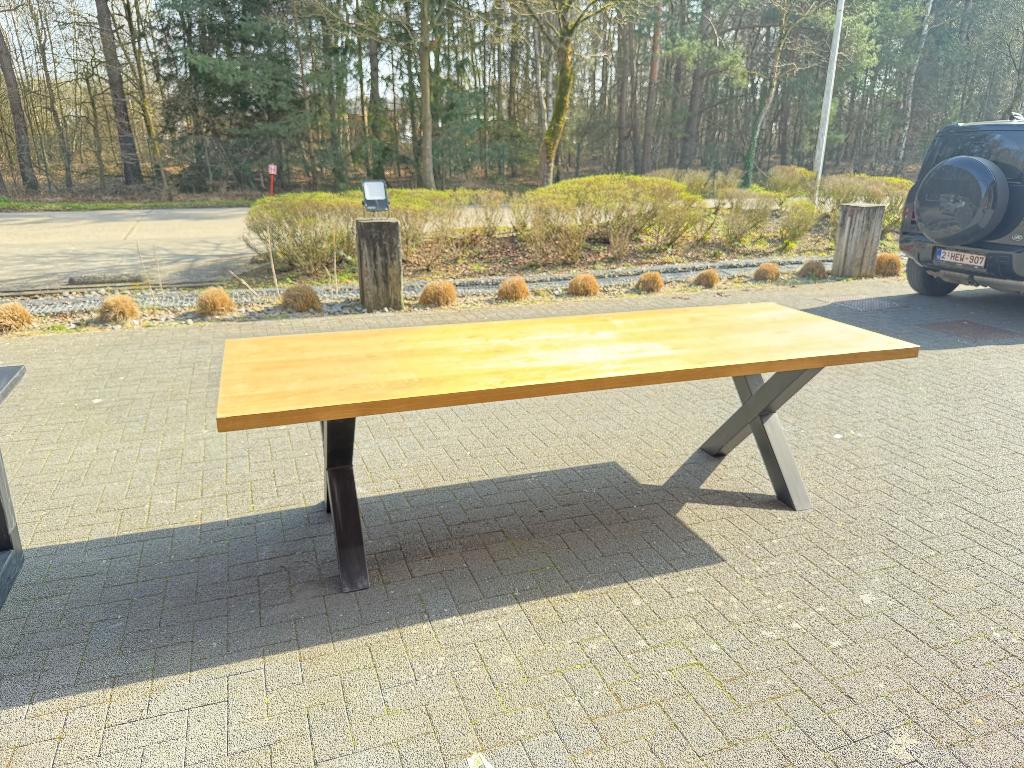 Tafel eik staal, Antiek en Kunst, Ophalen