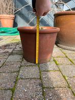 Lot bloempotten en onderzetters, Tuin en Terras, Ophalen, Gebruikt, Aardewerk, Balkon