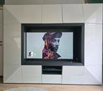 Nette hoogglans witte TV-kast, 200 cm ou plus, Comme neuf, Enlèvement, 200 cm ou plus