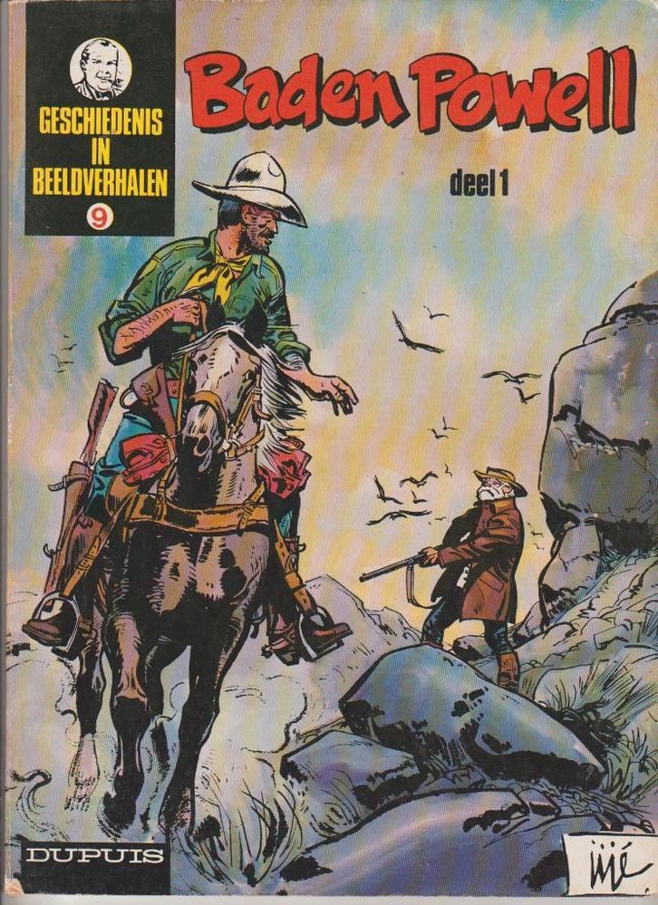 Twee strips : Geschiedenis in beeldverhalen - Baden Powell., Livres, BD, Envoi