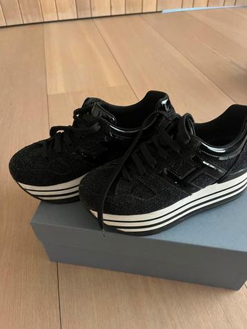Hogan sneaker zwart-wit glitter maat 37,5 beschikbaar voor biedingen