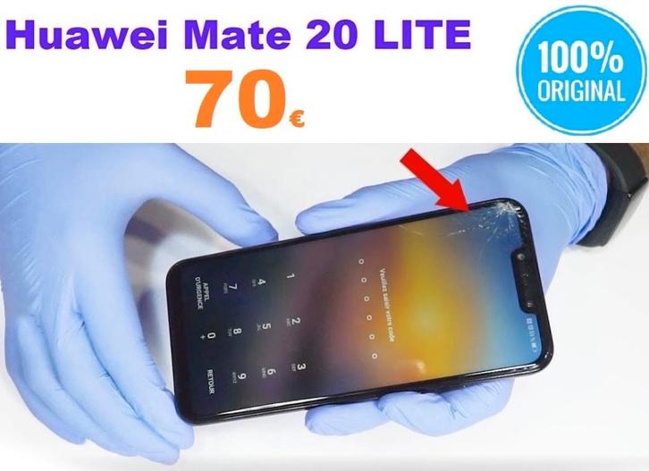 Réparation écran Huawei Mate 20 Lite pas cher à Bruxelles, Telecommunicatie, Mobiele telefoons | Toebehoren en Onderdelen, Overige merken