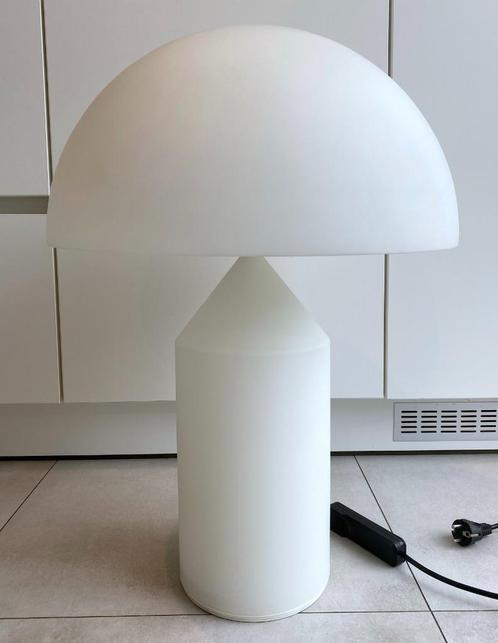 Oluce Atollo 235 Large Tafellamp Glas Dimbaar, Maison & Meubles, Lampes | Lampes de table, Comme neuf, 50 à 75 cm, Verre, Enlèvement