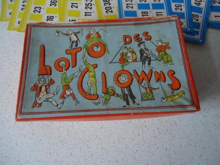 Vintage '"Loto Des Clons" in prima staat !, Hobby en Vrije tijd, Gezelschapsspellen | Overige, Gebruikt, Een of twee spelers, Drie of vier spelers